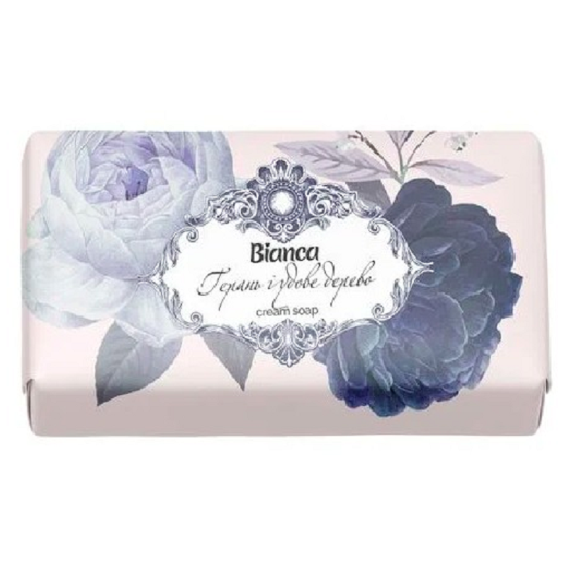 Мило туалетне BIANCA 200гр Герань і удове дерево (4823107604645)